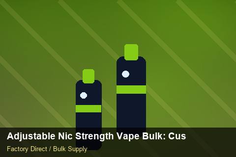 Adjustable Nic Strength Vape Bulk — Adjustable Nic Strength Vape Bulk: Customs Documentation — SKU Rationalisation photo 1