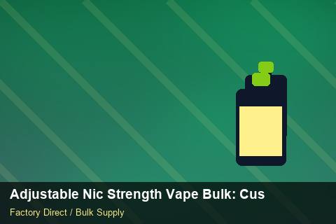 Adjustable Nic Strength Vape Bulk — Adjustable Nic Strength Vape Bulk: Customs Documentation — SKU Rationalisation photo 2