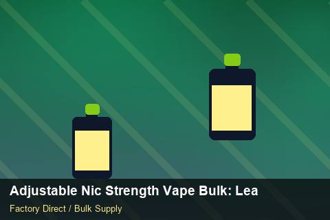 Adjustable Nic Strength Vape Bulk — Adjustable Nic Strength Vape Bulk: Lead Time & MOQ — SKU Rationalisation photo 1