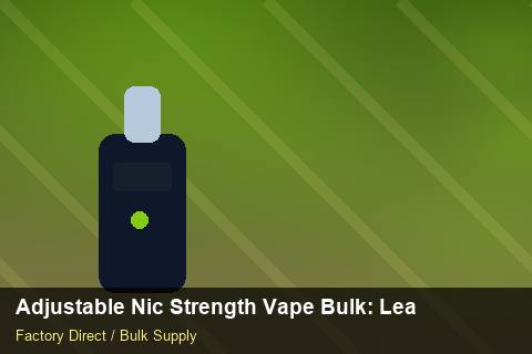 Adjustable Nic Strength Vape Bulk — Adjustable Nic Strength Vape Bulk: Lead Time & MOQ — SKU Rationalisation photo 2
