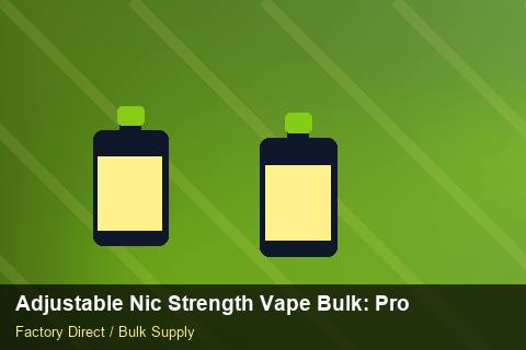 Adjustable Nic Strength Vape Bulk — Adjustable Nic Strength Vape Bulk: Procurement Strategy — SKU Rationalisation photo 1