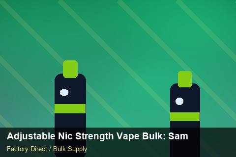 Adjustable Nic Strength Vape Bulk — Adjustable Nic Strength Vape Bulk: Sample Policy — SKU Rationalisation photo 1