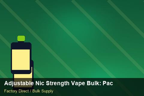 Adjustable Nic Strength Vape Bulk — Adjustable Nic Strength Vape Bulk: Packaging Standards — SKU Rationalisation photo 1