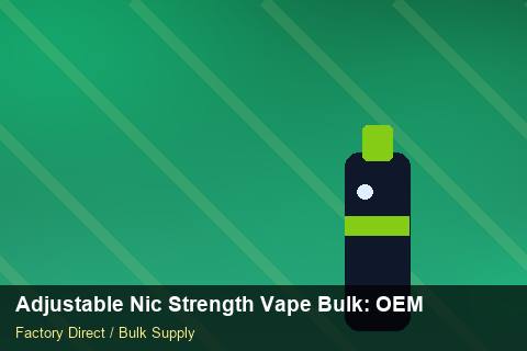 Adjustable Nic Strength Vape Bulk — Adjustable Nic Strength Vape Bulk: OEM & ODM Service — SKU Rationalisation photo 2