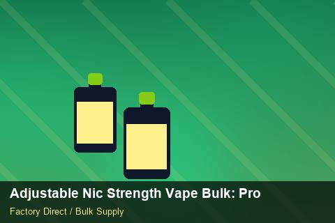Adjustable Nic Strength Vape Bulk — Adjustable Nic Strength Vape Bulk: Production Capacity — SKU Rationalisation photo 1