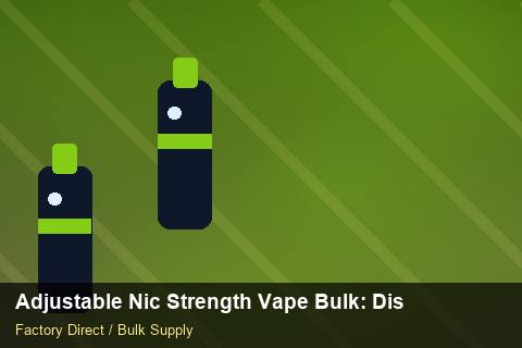 Adjustable Nic Strength Vape Bulk — Adjustable Nic Strength Vape Bulk: Distribution Channels — SKU Rationalisation photo 2