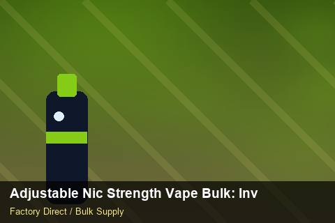 Adjustable Nic Strength Vape Bulk — Adjustable Nic Strength Vape Bulk: Inventory Management — SKU Rationalisation photo 1