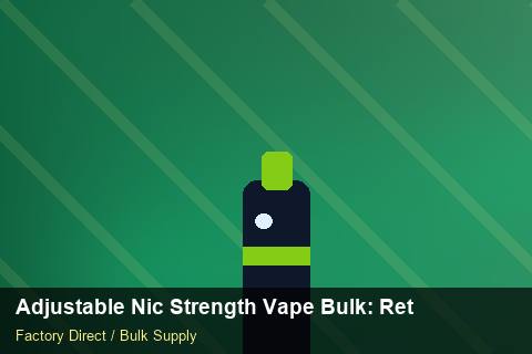 Adjustable Nic Strength Vape Bulk — Adjustable Nic Strength Vape Bulk: Returns & Warranty — SKU Rationalisation photo 1