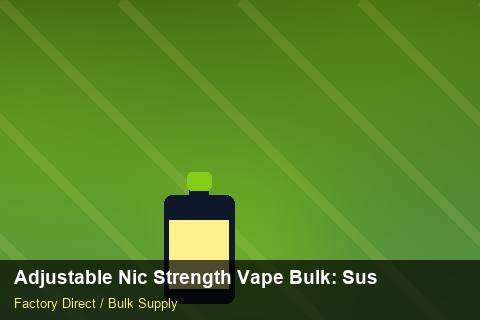 Adjustable Nic Strength Vape Bulk — Adjustable Nic Strength Vape Bulk: Sustainability — SKU Rationalisation photo 1