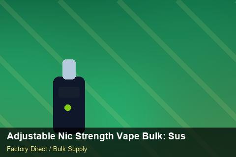 Adjustable Nic Strength Vape Bulk — Adjustable Nic Strength Vape Bulk: Sustainability — SKU Rationalisation photo 2