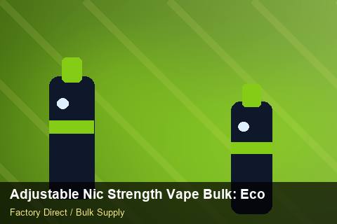 Adjustable Nic Strength Vape Bulk — Adjustable Nic Strength Vape Bulk: Eco-Friendly Materials — SKU Rationalisation photo 2