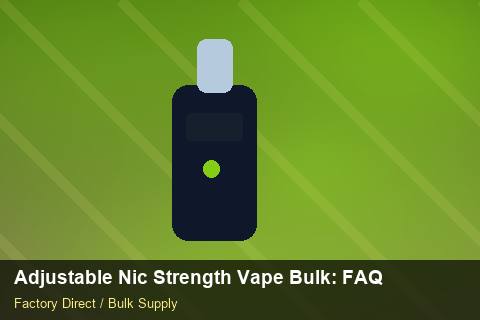 Adjustable Nic Strength Vape Bulk — Adjustable Nic Strength Vape Bulk: FAQ — SKU Rationalisation photo 1