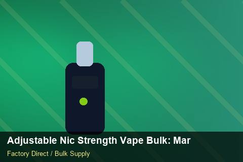Adjustable Nic Strength Vape Bulk — Adjustable Nic Strength Vape Bulk: Market Comparison — SKU Rationalisation photo 1