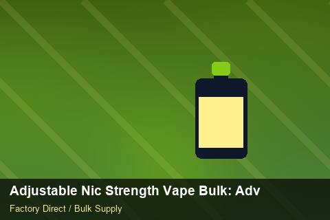 Adjustable Nic Strength Vape Bulk — Adjustable Nic Strength Vape Bulk: Advanced Sourcing — SKU Rationalisation photo 2