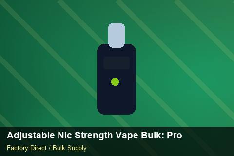 Adjustable Nic Strength Vape Bulk — Adjustable Nic Strength Vape Bulk: Product Launch Playbook — SKU Rationalisation photo 1