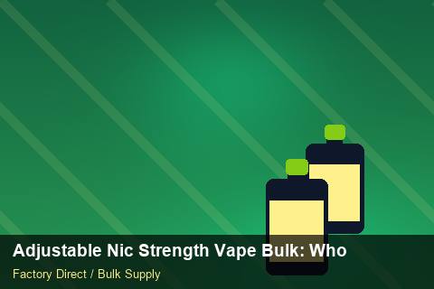 Adjustable Nic Strength Vape Bulk — Adjustable Nic Strength Vape Bulk: Wholesale Price — Category Mix photo 2