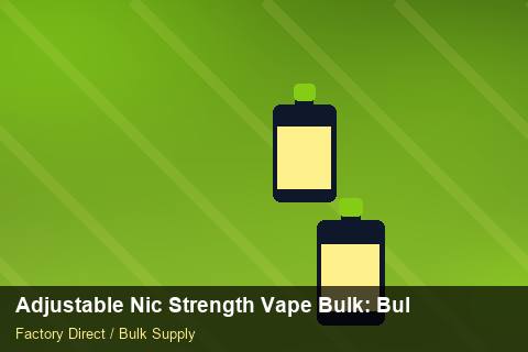 Adjustable Nic Strength Vape Bulk — Adjustable Nic Strength Vape Bulk: Bulk Supplier Guide — Category Mix photo 2