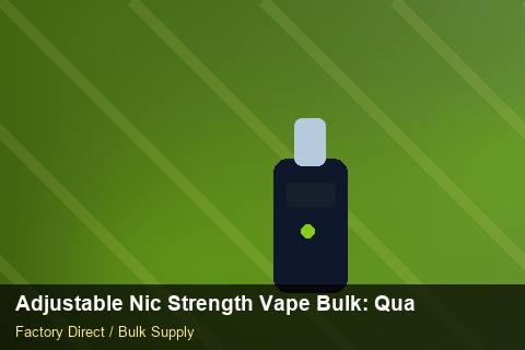 Adjustable Nic Strength Vape Bulk — Adjustable Nic Strength Vape Bulk: Quality Inspection Checklist — Category Mix photo 1