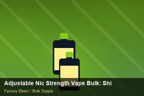 Adjustable Nic Strength Vape Bulk — Adjustable Nic Strength Vape Bulk: Shipping & Logistics — Category Mix photo 2