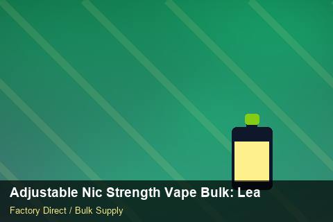 Adjustable Nic Strength Vape Bulk — Adjustable Nic Strength Vape Bulk: Lead Time & MOQ — Category Mix photo 1