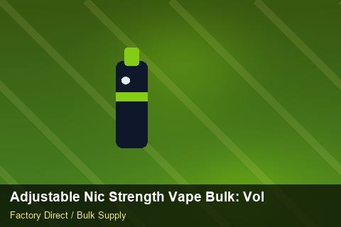 Adjustable Nic Strength Vape Bulk — Adjustable Nic Strength Vape Bulk: Volume Pricing Tiers — Category Mix photo 2