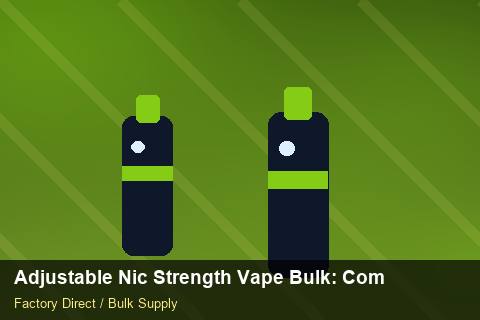 Adjustable Nic Strength Vape Bulk — Adjustable Nic Strength Vape Bulk: Compliance Standards — Category Mix photo 1