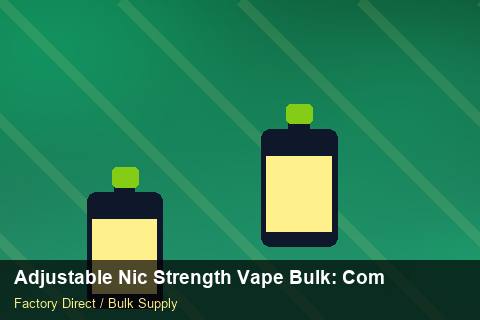 Adjustable Nic Strength Vape Bulk — Adjustable Nic Strength Vape Bulk: Compliance Standards — Category Mix photo 2