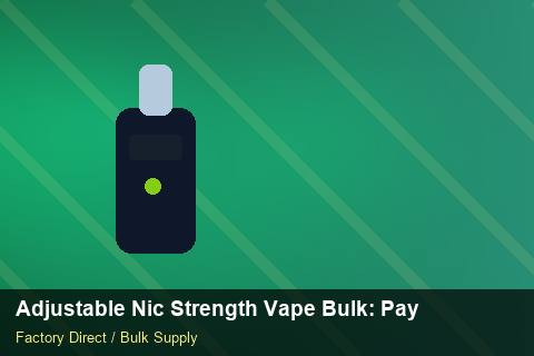 Adjustable Nic Strength Vape Bulk — Adjustable Nic Strength Vape Bulk: Payment Terms — Category Mix photo 2