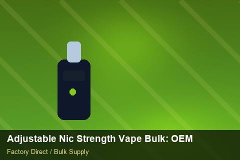 Adjustable Nic Strength Vape Bulk — Adjustable Nic Strength Vape Bulk: OEM & ODM Service — Category Mix photo 1