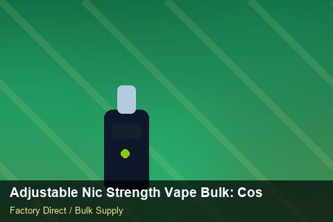 Adjustable Nic Strength Vape Bulk — Adjustable Nic Strength Vape Bulk: Cost Breakdown — Category Mix photo 1