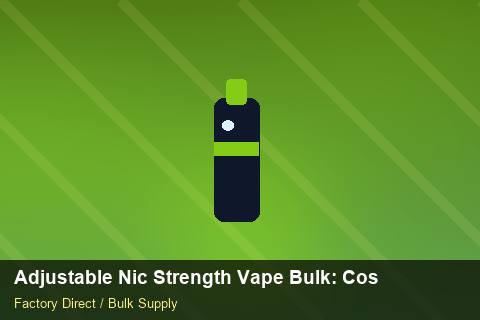 Adjustable Nic Strength Vape Bulk — Adjustable Nic Strength Vape Bulk: Cost Breakdown — Category Mix photo 2