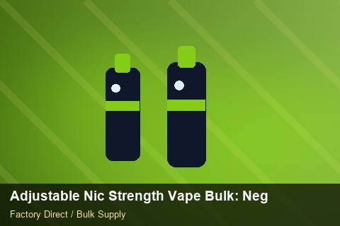 Adjustable Nic Strength Vape Bulk — Adjustable Nic Strength Vape Bulk: Negotiation Tips — Category Mix photo 1