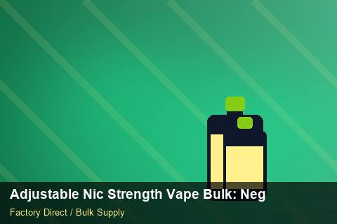 Adjustable Nic Strength Vape Bulk — Adjustable Nic Strength Vape Bulk: Negotiation Tips — Category Mix photo 2