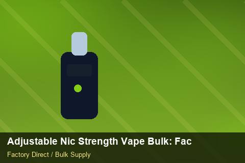 Adjustable Nic Strength Vape Bulk — Adjustable Nic Strength Vape Bulk: Factory Audit Report — Category Mix photo 1