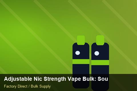 Adjustable Nic Strength Vape Bulk — Adjustable Nic Strength Vape Bulk: Sourcing Workflow — Category Mix photo 1