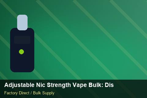 Adjustable Nic Strength Vape Bulk — Adjustable Nic Strength Vape Bulk: Distribution Channels — Category Mix photo 1