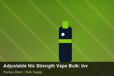 Adjustable Nic Strength Vape Bulk — Adjustable Nic Strength Vape Bulk: Inventory Management — Category Mix photo 1