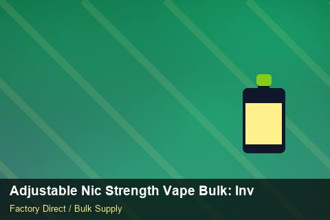 Adjustable Nic Strength Vape Bulk — Adjustable Nic Strength Vape Bulk: Inventory Management — Category Mix photo 2