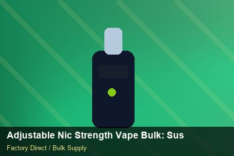Adjustable Nic Strength Vape Bulk — Adjustable Nic Strength Vape Bulk: Sustainability — Category Mix photo 2