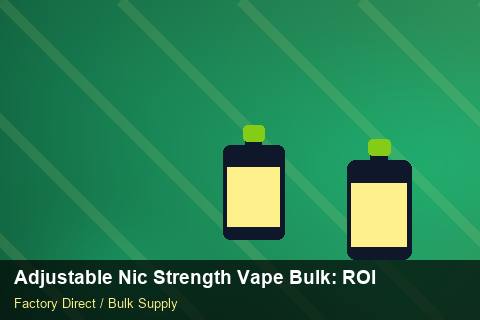 Adjustable Nic Strength Vape Bulk — Adjustable Nic Strength Vape Bulk: ROI Analysis — Category Mix photo 2