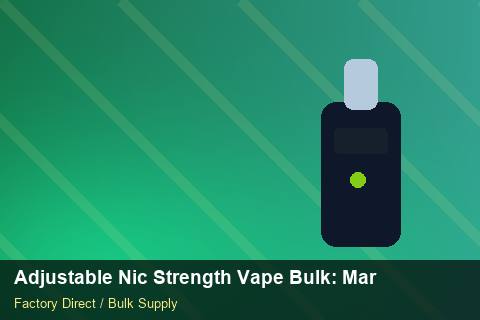 Adjustable Nic Strength Vape Bulk — Adjustable Nic Strength Vape Bulk: Market Comparison — Category Mix photo 1