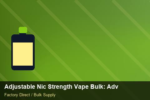 Adjustable Nic Strength Vape Bulk — Adjustable Nic Strength Vape Bulk: Advanced Sourcing — Category Mix photo 2