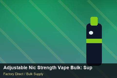 Adjustable Nic Strength Vape Bulk — Adjustable Nic Strength Vape Bulk: Supplier Vetting — Category Mix photo 1