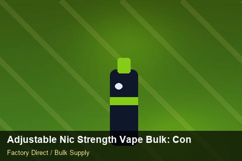 Adjustable Nic Strength Vape Bulk — Adjustable Nic Strength Vape Bulk: Contract Essentials — Category Mix photo 1
