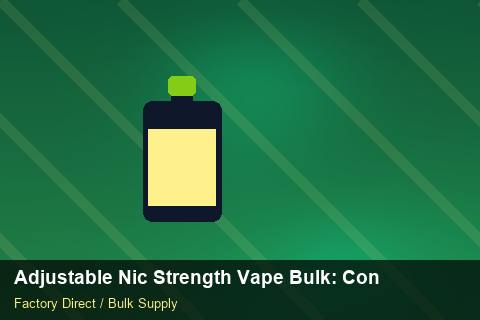Adjustable Nic Strength Vape Bulk — Adjustable Nic Strength Vape Bulk: Contract Essentials — Category Mix photo 2