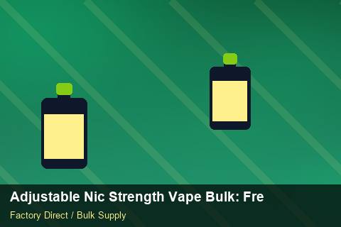 Adjustable Nic Strength Vape Bulk — Adjustable Nic Strength Vape Bulk: Freight Insurance — Category Mix photo 1