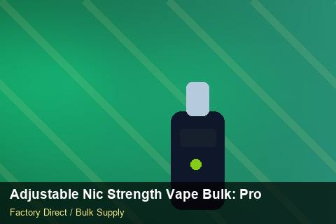 Adjustable Nic Strength Vape Bulk — Adjustable Nic Strength Vape Bulk: Product Launch Playbook — Category Mix photo 1