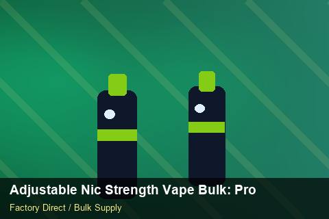 Adjustable Nic Strength Vape Bulk — Adjustable Nic Strength Vape Bulk: Procurement Strategy — Private-Label Launch photo 2