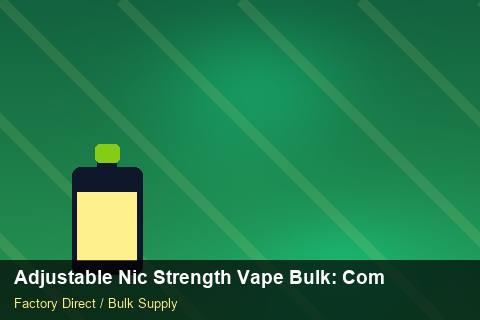 Adjustable Nic Strength Vape Bulk — Adjustable Nic Strength Vape Bulk: Compliance Standards — Private-Label Launch photo 2