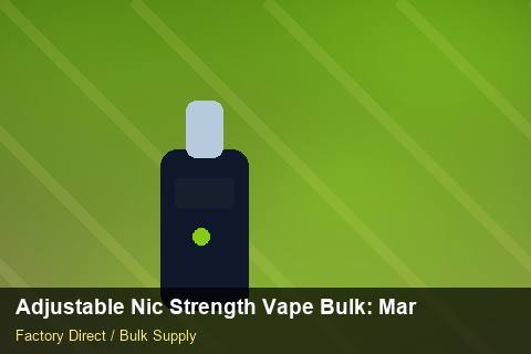 Adjustable Nic Strength Vape Bulk — Adjustable Nic Strength Vape Bulk: Market Trends 2026 — Private-Label Launch photo 2